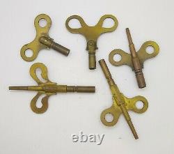 Lot Of 10 Antique Seth Thomas Mantel Shelf Wall Clock Winding Keys (gw36)