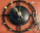 Mcm Wall Clock Seth Thomas Silhouette Atomic Age Clock C. 1950 Works