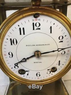 Magnificent Antique Seth Thomas 48S Crystal Regulator Clock Bigelow Kennard Co