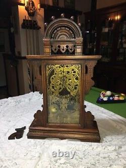 Mantle ClockA Decorative Large Antique Seth Thomas Gingerbread Clock C1875 USA