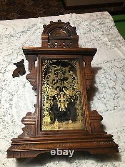 Mantle ClockA Decorative Large Antique Seth Thomas Gingerbread Clock C1875 USA