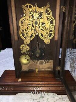 Mantle ClockA Decorative Large Antique Seth Thomas Gingerbread Clock C1875 USA