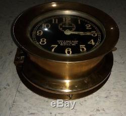Mark 1-Deck Clock, U. S. Navy, N 2542, 1940 Made by Seth Thomas in U. S. A