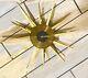 Mid Century Modern 24 Seth Thomas Starburst Sunburst Wall Clock Originally Work