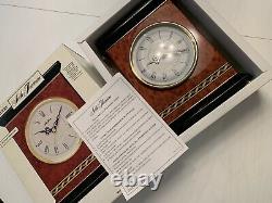 NIB Seth Thomas Rosario Quartz Mantel Clock MMH1450 Brown Gold 10 x 8 NEW