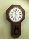 Nswgr Seth Thomas Drop Dial Railway Clock 8 Day Antique Australian Wall Clock