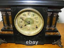 Nice Antique Seth Thomas Texel Model 8-Day Time & Strike Adamantine Mantel Clock