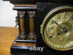 Nice Antique Seth Thomas Texel Model 8-Day Time & Strike Adamantine Mantel Clock