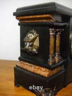 Nice Antique Seth Thomas Texel Model 8-Day Time & Strike Adamantine Mantel Clock