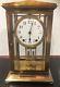 Nice Early 20th Century Original Seth Thomas Brass Crystal Regulator Clock
