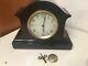 Nice Elegant Antique Seth Thomas Mantle Clock Faux Wood Grain Veneer 89al