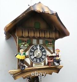 Nice Nice German Black Forest Seth Thomas Swiss Chalet Serenade Cuckoo Clock