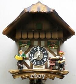 Nice Nice German Black Forest Seth Thomas Swiss Chalet Serenade Cuckoo Clock