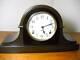 Nice Seth Thomas 8-day Time And Strike Adamantine Woodgrain Mantel Clock Working