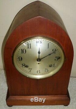 Nice Seth Thomas Antique 8 Day Westminster Sonora Chime Gothic Parlor Clock