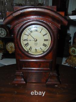 Nice Seth Thomas Rare Arch Top Mahogany Mantel Clock- Runs/Strikes Fine