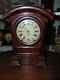 Nice Seth Thomas Rare Arch Top Mahogany Mantel Clock- Runs/strikes Fine