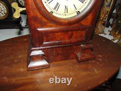 Nice Seth Thomas Rare Arch Top Mahogany Mantel Clock- Runs/Strikes Fine