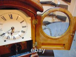 Nice Seth Thomas Rare Arch Top Oak Mantel Clock- Runs/Strikes Fine