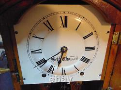 Nice Seth Thomas Rare Arch Top Oak Mantel Clock- Runs/Strikes Fine