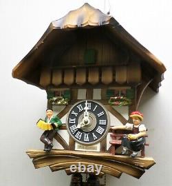 Nice Working German Black Forest Seth Thomas Swiss Chalet Serenade Cuckoo Clock