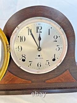 Original Seth Thomas Tambour Mantel Clock Cymbal #6 Quarter Hr. Bim-Bam Chime