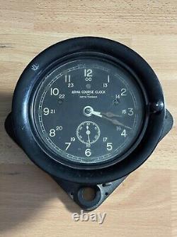 Original WWII Submarine Ships Clock Seth Thomas Azure Control Clock Zig Zag