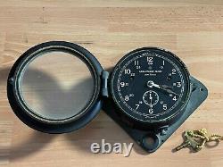 Original WWII Submarine Ships Clock Seth Thomas Azure Control Clock Zig Zag