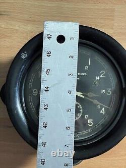 Original WWII Submarine Ships Clock Seth Thomas Azure Control Clock Zig Zag