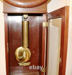 Outstanding Rare Mahogany Antique Seth Thomas No 2 Weight Driven Wall Clock