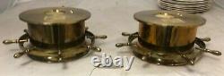 Pair Seth Thomas-helmsman-ships Bell Clock & Barometer Model 1052c 1552