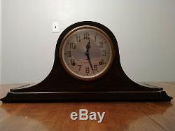Plymouth Company-Seth Thomas 8-Day Keywound Tambour Style Mantel Clock (Z23B)
