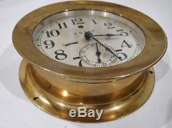 Pre WWII US Navy Seth Thomas Pilot clock 7.5 with Chelsea Key