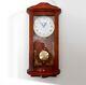 Pristine Seth Thomas Westminster/ava Maria Quartz Pendulum Mahogany Wall Clock