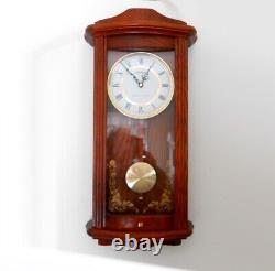 Pristine Seth Thomas Westminster/Ava Maria Quartz Pendulum Mahogany Wall Clock