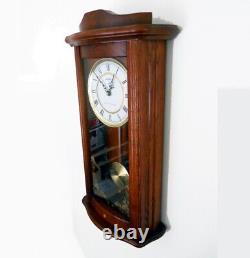 Pristine Seth Thomas Westminster/Ava Maria Quartz Pendulum Mahogany Wall Clock