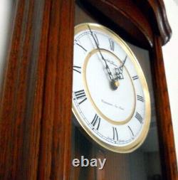 Pristine Seth Thomas Westminster/Ava Maria Quartz Pendulum Mahogany Wall Clock