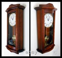 Pristine Seth Thomas Westminster/Ava Maria Quartz Pendulum Mahogany Wall Clock