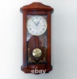 Pristine Seth Thomas Westminster/Ava Maria Quartz Pendulum Mahogany Wall Clock