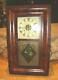Rare Antique Seth Thomas Brass Clocks Wall Clock. Weights Driven