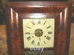 RARE Antique SETH THOMAS Brass Clocks Wall Clock. Weights Driven