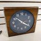 Rare Vintage Mcm Seth Thomas Clock Quartzmatic Wood Metal Conference Lays Flat