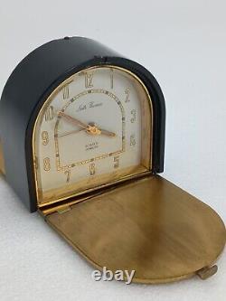 RARE Vintage Seth Thomas TRAVATRIX 7 Jewel Travel Alarm Clock WORKING