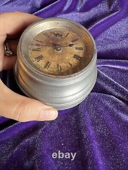 RARE antique Seth Thomas Advertising Clock PAPERWEIGHT miniature Percy Procter