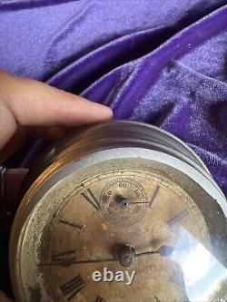RARE antique Seth Thomas Advertising Clock PAPERWEIGHT miniature Percy Procter