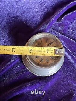 RARE antique Seth Thomas Advertising Clock PAPERWEIGHT miniature Percy Procter