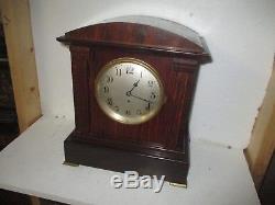 RED SETH THOMAS ADAMANTINE SONORA CHIME CLOCK WithBELLS IN NICE SHAPE