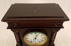 Rare 1900 Mahogany Porcelain Cordova City Clock Near Mint Working Seth Thomas