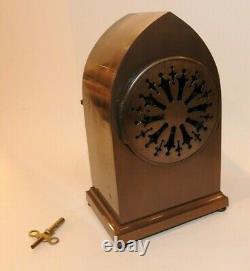 Rare 1916 Seth Thomas Bronze Gothic # 0 Desk Shelf Clock 9