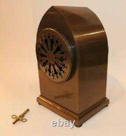 Rare 1916 Seth Thomas Bronze Gothic # 0 Desk Shelf Clock 9